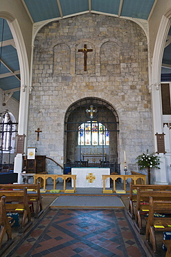 St Michael the Archangel Church interior, St Michaels Square, Old Town, Southampton, Hampshire, England, United Kingdom, Europe