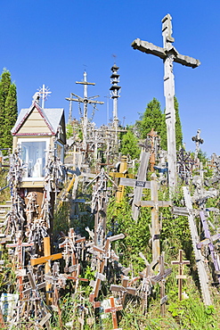 Kriziu kalnas, The Hill of Crosses, a site of pilgrimage, 12 km north of the city of Siauliai, Lithuania, Northern Europe