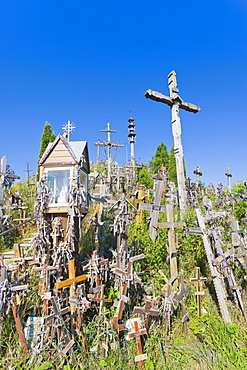 Kriziu kalnas, The Hill of Crosses, a site of pilgrimage, 12 km north of the city of Siauliai, Lithuania, Northern Europe