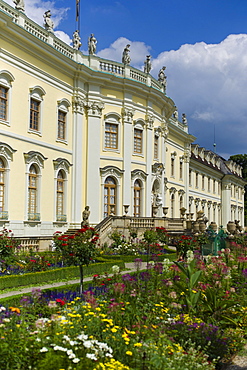 Schloss Ludwigsburg Palace, South Garden, New Corps de Logis, Ludwigsburg, Baden-Wurttemberg, Germany, Europe