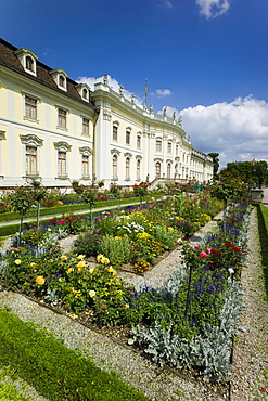 Schloss Ludwigsburg Palace, South Garden, New Corps de Logis, Ludwigsburg, Baden-Wurttemberg, Germany, Europe