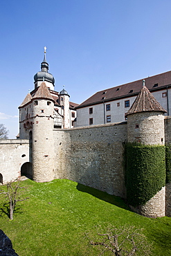 Fortress Marienberg, Wuerzburg, Franconia, Bavaria, Germany, Europe