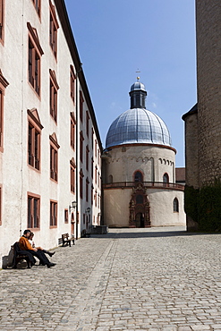 Fortress Marienberg, Wuerzburg, Franconia, Bavaria, Germany, Europe