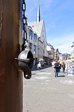 Pillory, Hauptmarkt square, Trier, Rhineland-Palatinate, Germany, Europe