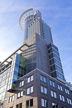 Westendstrasse 1 or Westendtower, Westend Tower, headquarters of the DZ Bank, Frankfurt, Hesse Germany, Europe