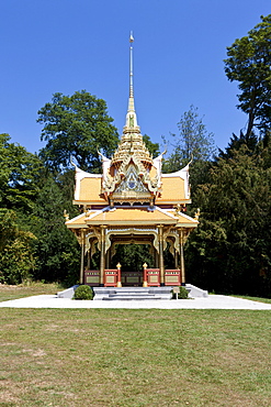 Parc du Denantou, Pagode Royale, Lausanne, Canton of Vaud, Lake Geneva, Switzerland, Europe