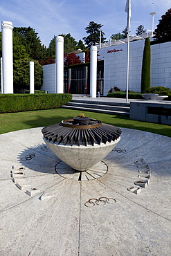 The Olympic Flame in the Olympic Museum, Lausanne, Canton of Vaud, Lake Geneva, Switzerland, Europe