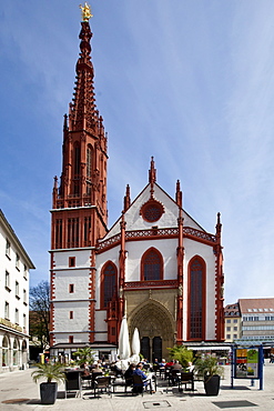 Marienkapelle chapel, market place, Wuerzburg, Bavaria, Germany, Europe