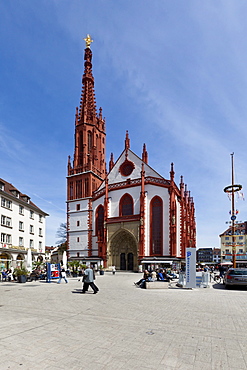 Marienkapelle chapel, market place, Wuerzburg, Bavaria, Germany, Europe