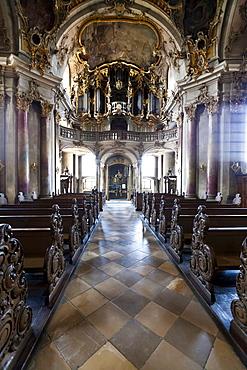 Mariae Heimsuchung pilgrimage church, nicknamed Kaeppele, Wuerzburg, Bavaria, Germany, Europe