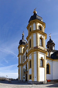 Mariae Heimsuchung pilgrimage church, nicknamed Kaeppele, Wuerzburg, Bavaria, Germany, Europe