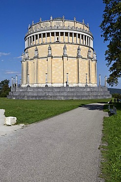 Befreiungshalle Hall of Liberation, built by King Ludwig I of Bavaria, Kelheim, Lower Bavaria, Bavaria, Germany, Europe