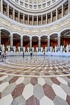 Victory goddesses by Ludwig Schwanthaler, Befreiungshalle Hall of Liberation at Kelheim, Lower Bavaria, Bavaria, Germany, Europe