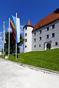 Schloss Hoechstaedt Palace in Hoechstaedt on the Danube, Dillingen, Swabia District, Bavaria, Germany, Europe