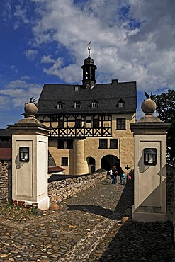 Administrative building, 1635, of Schloss Burgk Castle, 16th Century, Burgk an der Saale, Thuringia, Germany, Europe