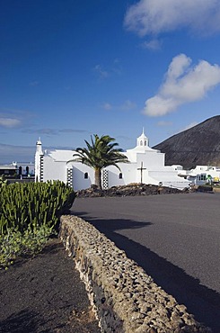 Church of Santuario Virgen de los Dolores in Mancha Blanca, Lanzarote, Canary Islands, Spain, Europe