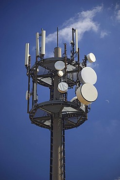 Radio station, amateur radio relay station for amateur television, Mt. Wasserkuppe, Rhoen, Hesse, Germany, Europe