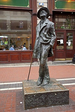 Statue of James Joyce in Dublin, Republic of Ireland, Europe