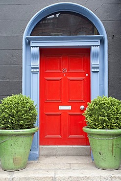 Typical colourful doors, Dublin, Republic of Ireland, Europe