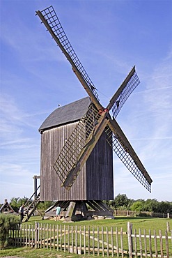 Windmill, Pudagla, Usedom island, Baltic Sea, Mecklenburg-Western Pomerania, Germany, Europe