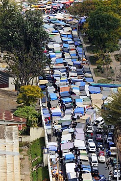 Weekly market in Antananarivo or Tana, formerly Tananarive, Madagascar, Africa