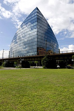 Main Triangle office building, in the street called Zum Laurenburger Hof, Frankfurt am Main, Hesse, Germany, Europe