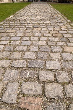 Cobbled path