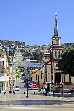 San Pedro, church, city view, Coquimbo, La Serena, Norte Chico, northern Chile, Chile, South America