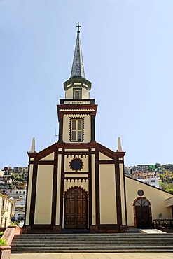 San Pedro, wooden church, Coquimbo, La Serena, Norte Chico, northern Chile, Chile, South America