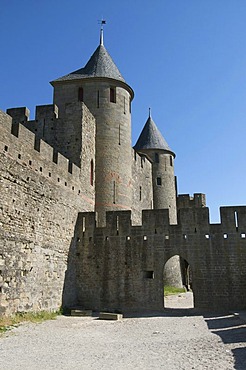 The castle of Carcassonne, Aude, France, Europe