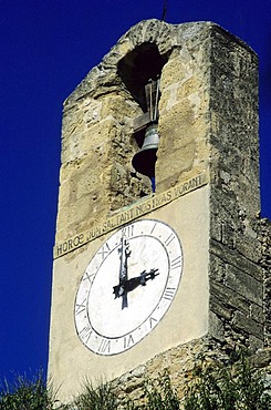 Belltower, Lourmarin, Luberon, Vaucluse, France, Europe