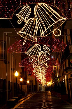 Christmas decorations, Funchal, Madeira, Portugal, Europe