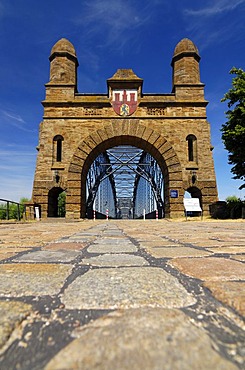 Old Elbe Bridge at Harburg, Hamburg, Germany, Europe