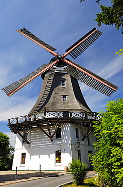 Johanna windmill in Wilhelmsburg Castle, Hamburg, Germany, Europe