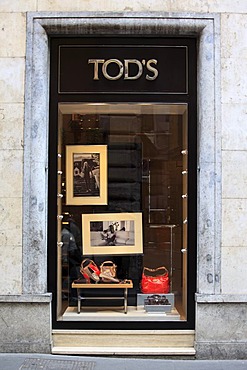 Tod's fashion store, Via Condotti, Rome, Italy, Europe