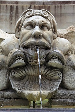 Fountain on Piazza della Rotonda, Rome, Italy, Europe