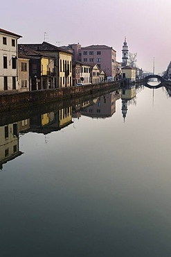 Battaglia Terme, across the canal, Euganean Hills, Colli Euganei, Veneto, Veneto, Italy, Europe