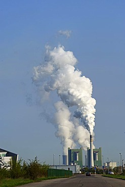 Lignite-fired power station Schkopau, Saxony-Anhalt, Germany, Europe