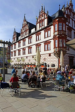 Town hall, market square, Coburg, Upper Franconia, Bavaria, Germany, Europe