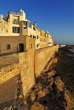 Sqala de la Kasbah, seawall of historic town Essaouira, Unesco World Heritage Site, Morocco, North Africa