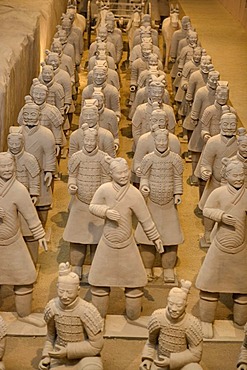 Terracotta Army exhibition, faithful replicas of the statues from XIAN in China, Weilburg an der Lahn, Hesse, Germany, Europe