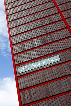 Willy-Brandt-Platz square in the Deutz district, Cologne, North Rhine-Westphalia, Germany, Europe