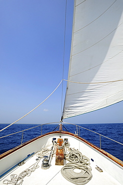 Sailing ship, Dominican Republic, Caribbean