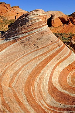 Fire Wave, rock formation, Valley of Fire State Park, Nevada, USA, North America