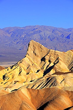 Rock formations in the morning, Zabriske Point, Death Valley National Park, California, USA, North America