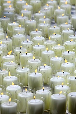 Many white candles