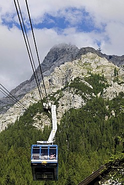 Tyrolean Zugspitze Cable Car near Ehrwald, Tyrol, Austria, Europe