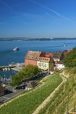 Port of Meersburg, Lake Constance, Baden-Wuerttemberg, Germany, Europe