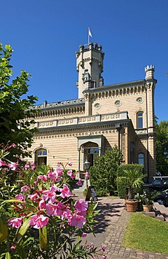 Schloss Montfort castle in Langenargen, Lake Constance, Baden-Wuerttemberg, Germany, Europe