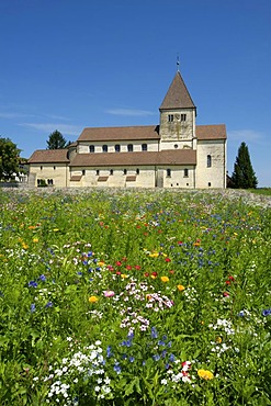 Georgskirche church in Oberzell, Reichenau island, Lake Constance, Baden-Wuerttemberg, Germany, Europe